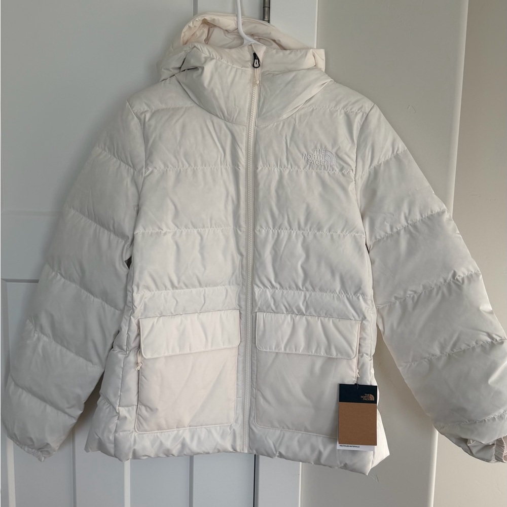 The North Face Women's Gotham Jacket in White Dune - Picture 4 of 12